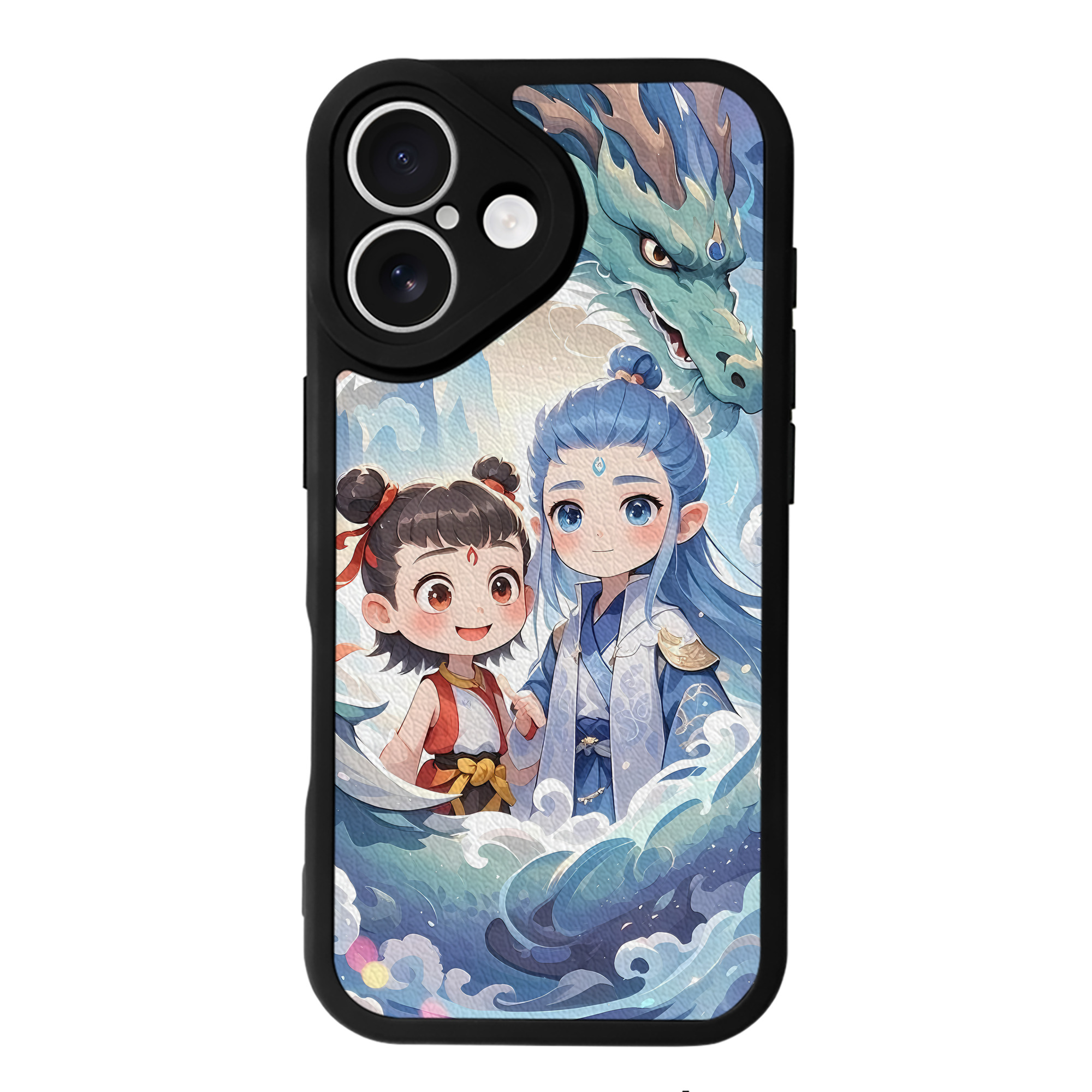 （画像用） Ne Zha 2 ナタ 魔童の大暴れ 【iPhone 16シリーズ対応】シリコンスマホケース（レザー調） 材質：シリコン